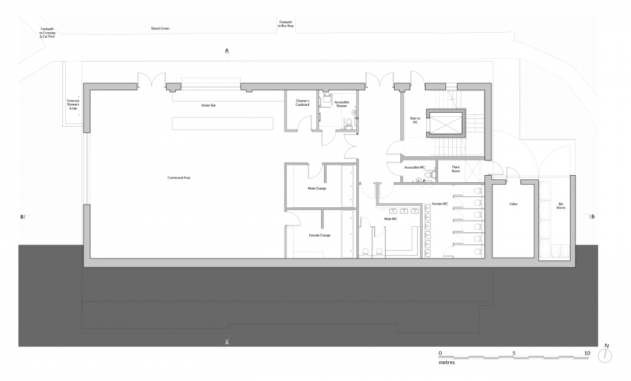 1920 P100 Proposed Lower Ground Floor Plan